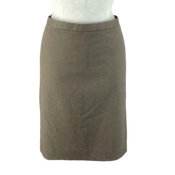 Gap virgin Wool A-Line Size 12 brown‎ tan skirt - Picture 1 of 6